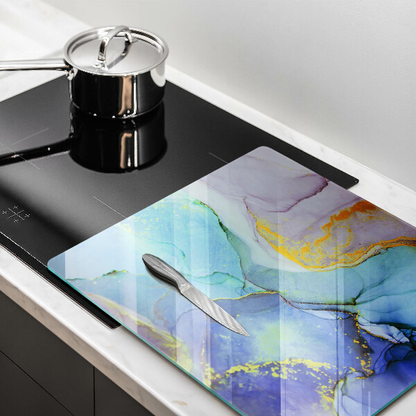 De vidrio templado Piedra dorada agrietada