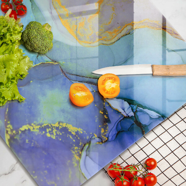 De vidrio templado Piedra dorada agrietada