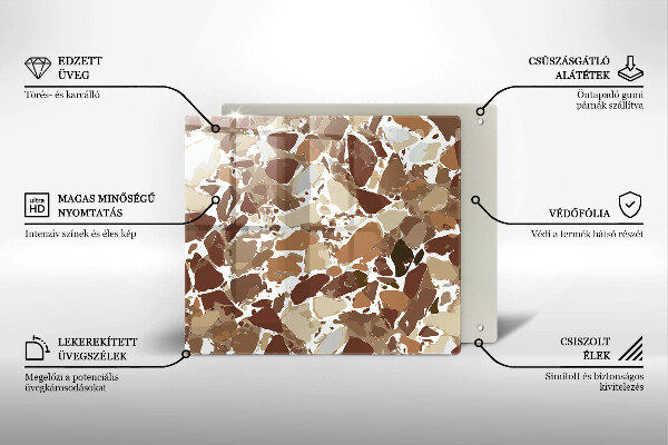 De vidrio templado Manchas decorativas de piedra