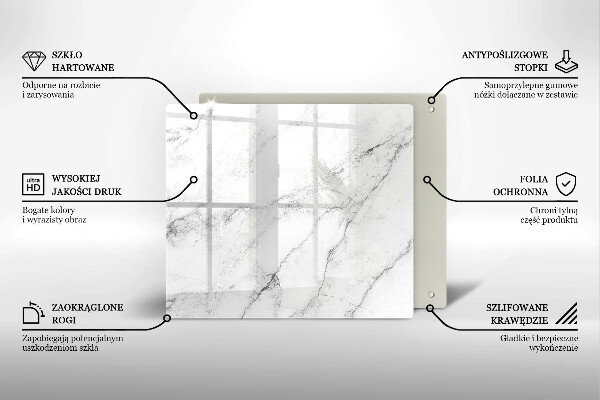 De vidrio templado Textura de mármol elegante