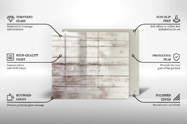 De vidrio templado Tableros de madera viejos