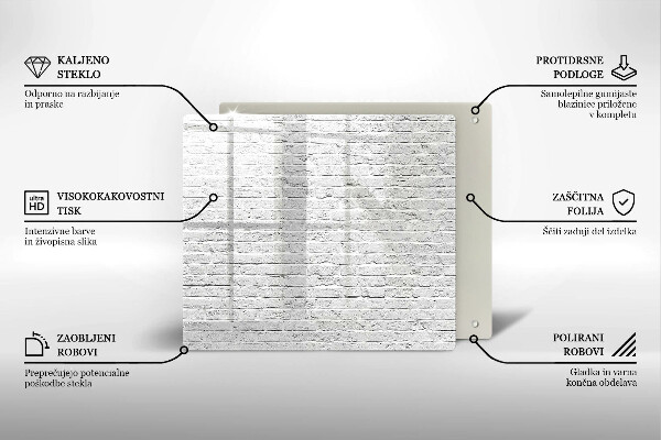 De vidrio templado Pared de ladrillo