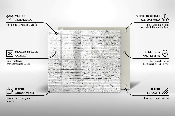 De vidrio templado Pared de ladrillo