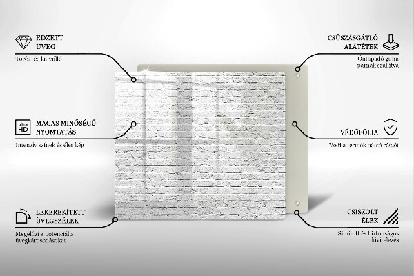 De vidrio templado Pared de ladrillo