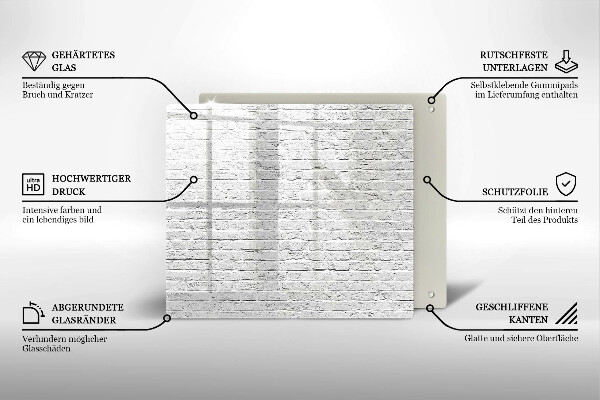 De vidrio templado Pared de ladrillo