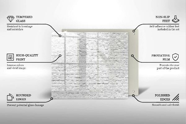 De vidrio templado Pared de ladrillo