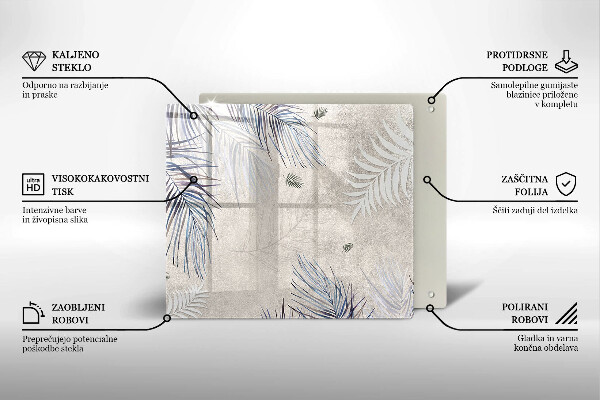 De vidrio templado Hojas sutiles