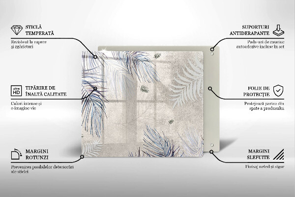 De vidrio templado Hojas sutiles