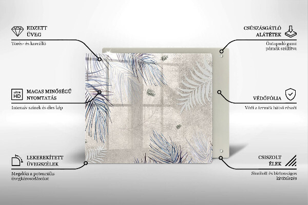 De vidrio templado Hojas sutiles