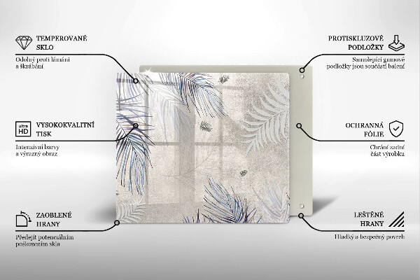 De vidrio templado Hojas sutiles