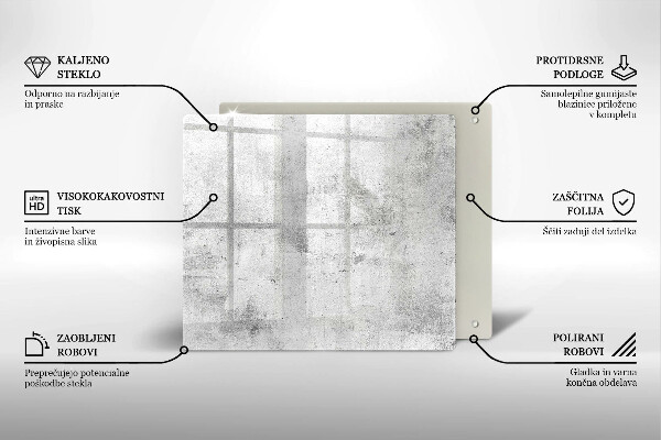 De vidrio templado Textura de hormigón
