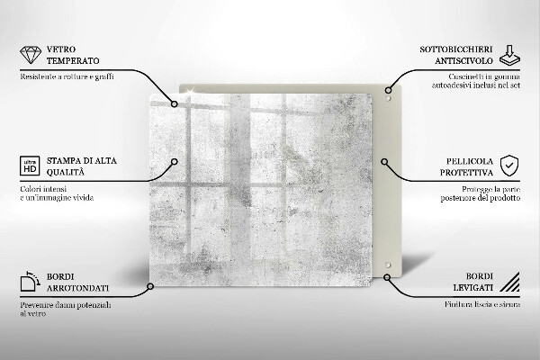 De vidrio templado Textura de hormigón