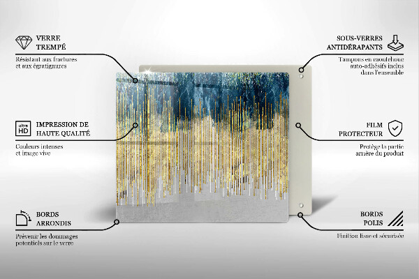 De vidrio templado Abstracción del diseñador