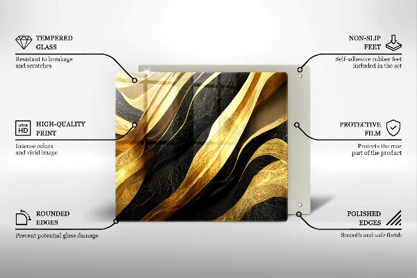 De vidrio templado Abstracción elegante