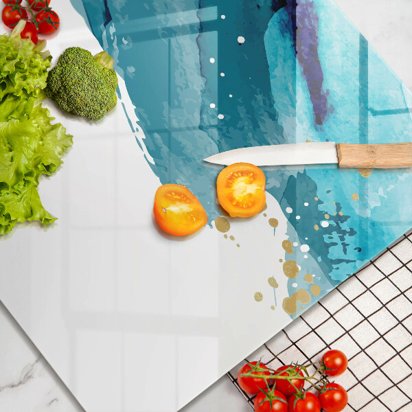 De vidrio templado Manchas azules