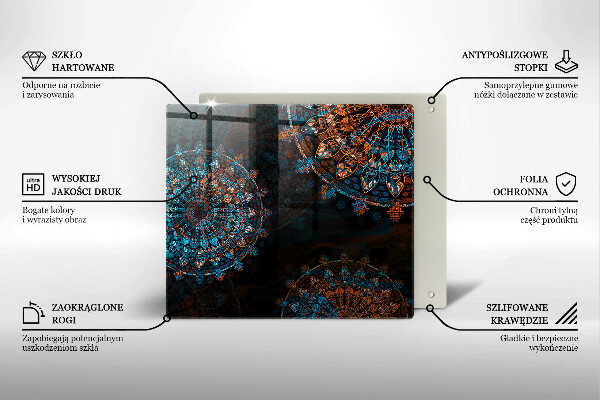 De vidrio templado Ruedas vintage boho