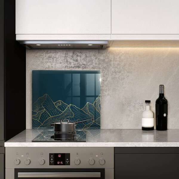 De vidrio templado Montañas abstractas