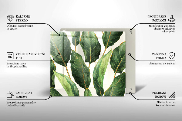 De vidrio templado Hojas de banana