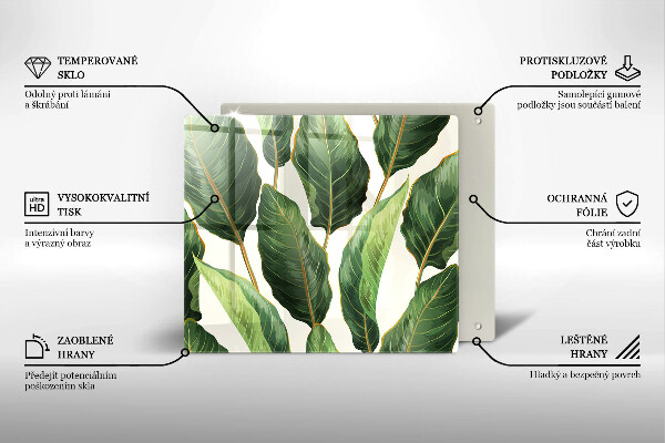 De vidrio templado Hojas de banana