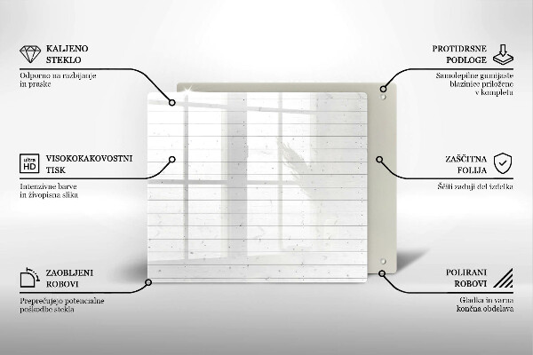 De vidrio templado Tableros brillantes modernos