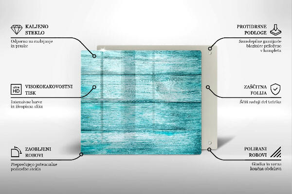 De vidrio templado Tableros de madera antiguos