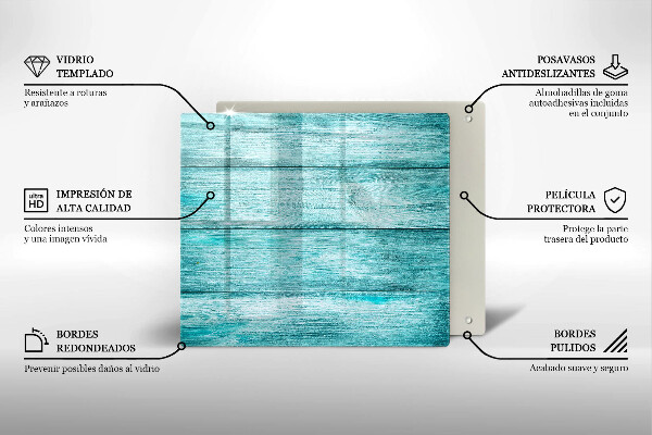 De vidrio templado Tableros de madera antiguos