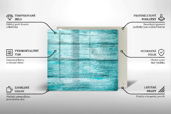 De vidrio templado Tableros de madera antiguos
