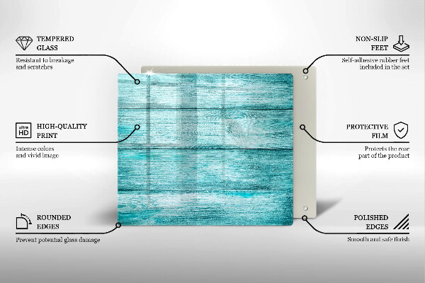 De vidrio templado Tableros de madera antiguos