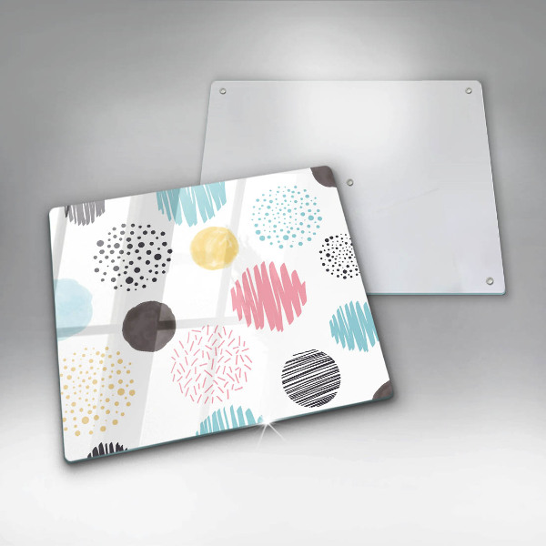 De vidrio templado Formas pintadas