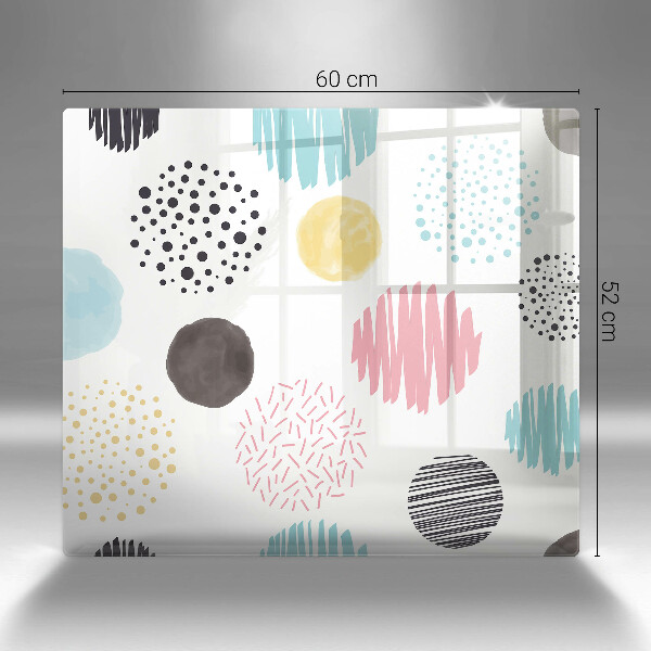 De vidrio templado Formas pintadas