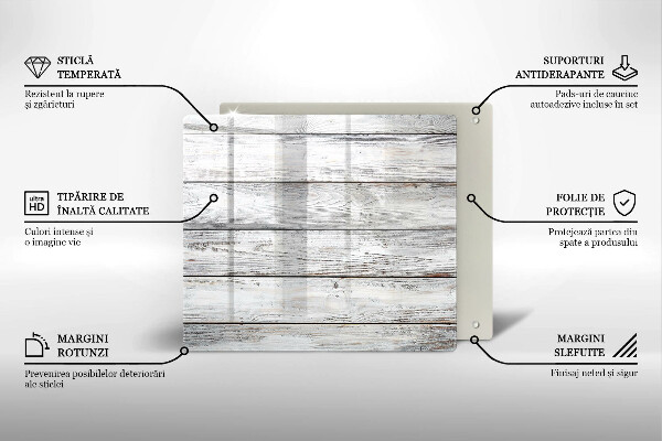 De vidrio templado Tableros de madera brillantes
