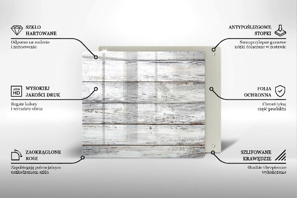 De vidrio templado Tableros de madera brillantes