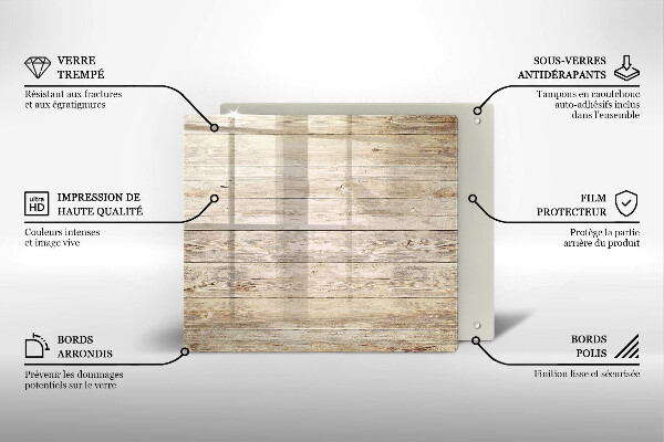 De vidrio templado Tablones de madera