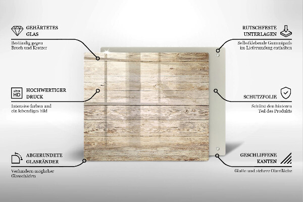 De vidrio templado Tablones de madera