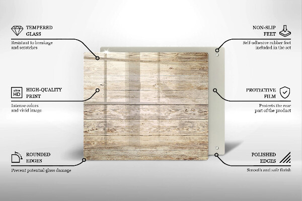 De vidrio templado Tablones de madera