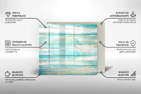 De vidrio templado Tableros de madera antiguos