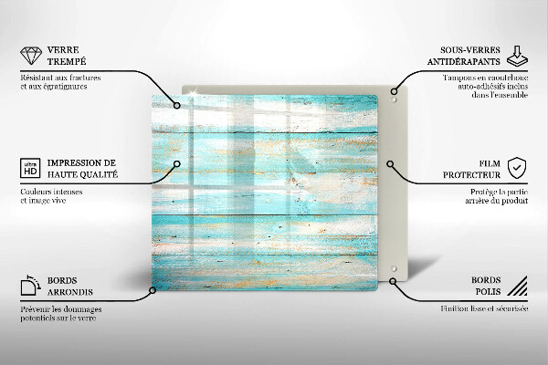 De vidrio templado Tableros de madera antiguos