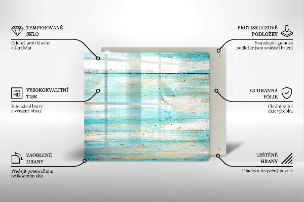 De vidrio templado Tableros de madera antiguos