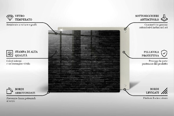 De vidrio templado Pared de ladrillo