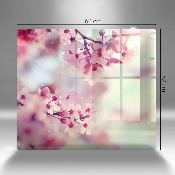 De vidrio templado Flores de manzana de la naturaleza