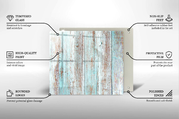 De vidrio templado Viejos tableros vintage