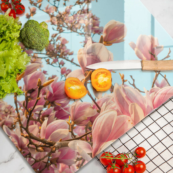 De vidrio templado Árbol de flores rosadas