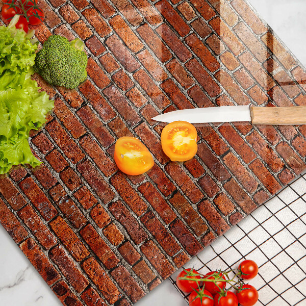 Tabla de cortar de vidrio Muro de pared de ladrillo