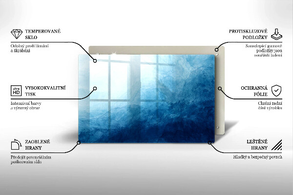 Tabla de cortar de vidrio Fondo abstracto