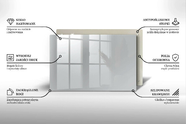 Tabla de cortar de vidrio Color gris