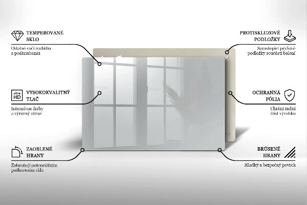 Tabla de cortar de vidrio Color gris