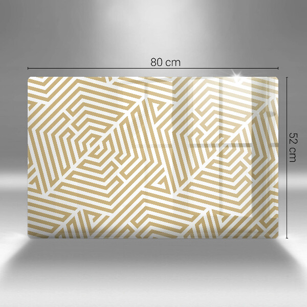 Tabla de cortar de vidrio Líneas geométricas