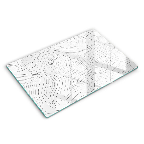 Tabla de cortar de vidrio Formas abstractas