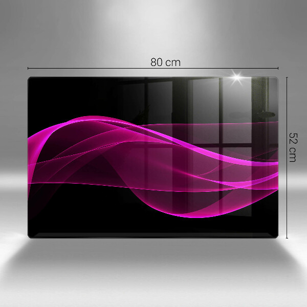 Tabla de cortar de vidrio Abstracción rosa