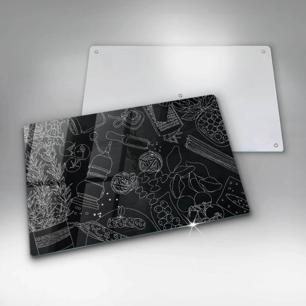 Tabla de cortar de vidrio Accesorios de cocina